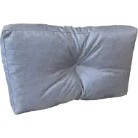 Pillows24 - Palettenkissen wasser- und UV-beständig - Seitenkissen | Polster für Europaletten 120x80 - Palettenmöbel - Outdoor/Indoor, Grau