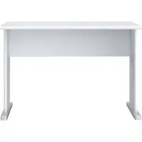 Forte Schreibtisch für das Büro und Home-Office, aus der Serie TEMPRA 2, in Weiß