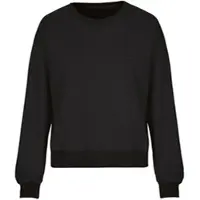 Trigema Sweatshirt "Dünnes Sweatshirt", Damen, Gr. S, schwarz, Sweatware, 50% Baumwolle, 50% Polyester, Basic, Rundhals, Sweatshirts Sweatshirt