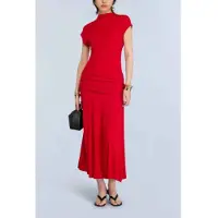 Semicouture für Damen. S6SQ14 Gwen Kleid braun (46), Lässig, Kurzarm