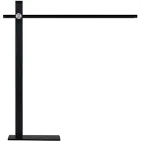 LUCANDE LED Schreibtischlampe Wasko , dimmbar, schwarz, für Arbeitszimmer / Büro, Metall, Modern, LED Tischlampe