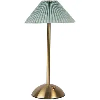 Clayre & Eef Tischlampe Ø 16x30 cm Grün Metall