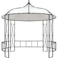 Syfax Pavillon 300 x 290 cm Weiß Rund