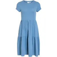 Vila Vihollie Kurzärmeliges Maxikleid
