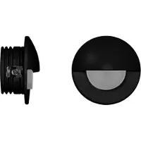 Beneito Faure Ilo - LED-Einbau-Stufenleuchte - 2 W, 3000 K warmes Licht, 120 ° - Schwarze runde Einbau-Wandleuchte