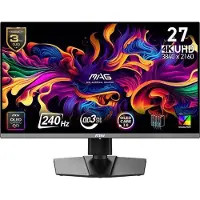 MSI Gaming Monitor, MAG 272UP QD-OLED X24, 26.5 Zoll, UHD, 240Hz, 0.03ms, Höhenverstellbar