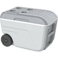 Eda Kühlbox NOMADE 52 Liter fahrbar kurkuma / grau