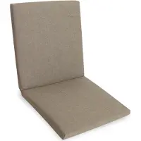 Kettler Herlag Sunny Niedriglehner-Auflage 103x50x4 cm – wetterfest, wasserfest & UV-beständig – waschbarer Bezug mit Reißverschluss – Taupe