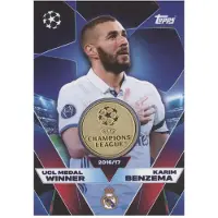 Topps UCLW-KB – Karim Benzema – UCL-Medaillengewinner-Relikt – 2025/2026
