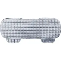 Gistuch Autositzbezug Winter-Set - Grau, 3-teilig, Rücksitzbank, Flauschig & Ohne Rückenlehne - Für Komfort, Wärme & Auto-Innenraum