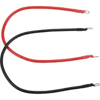 Gistuch 2 Stück Batterie-Wechselrichterkabel, rot, schwarz, 8 AWG, flexibel, PVC, wasserdicht, für Auto, Boot, Solarenergie