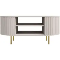 Masseno Couchtisch BOLLA 100 cm Kaffetisch für Wohnzimmer Sofatisch Wohnzimmertisch Beige