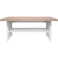 Kondela Couchtisch Topty Typ 18 115 - weiß / Eiche Sonoma