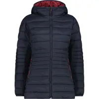 CMP Damen lange Kapuzenjacke mit Reißverschluss Sorona Aura