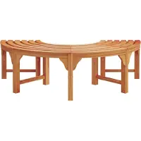 vidaXL Baumbank 4 -Seater 160 x 80 x 45cm Massives Eukalyptus Holz