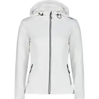 CMP Damen Fleecejacke WOMAN JACKET FIX HOOD 31E1836-A001 46 - Bianco - 46