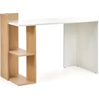 Halmar Schreibtisch Bußgeld - goldene Eiche / Weiß
