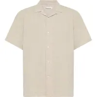 KnowledgeCotton Apparel - Box S/S Linen Shirt - Hemd Gr M beige