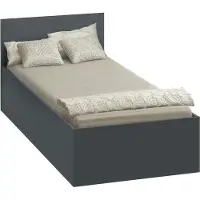 Kondela Einzelbett mit Metallrost Doli 90x200 cm - Graphit