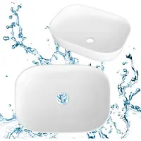 Granitan - Aufsatzwaschbecken - Weiß - oval - Waschtisch - MERCA