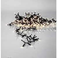 Eglo LED Lichterkette Crispy Ice White IP44 innen & außen warmweiß 3000K 1200 LEDs 25m