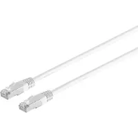 S-Conn RJ45 Patchkabel m. CAT 7 Rohkabel PIMF weiß 1.5m