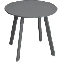 Hespéride Beistelltisch/Gartentisch Saona - Metall - dunkelgrau - D50 x H45 cm - fur den Ausenbereich