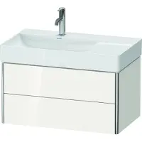 Duravit XSquare Waschtischunterbau wandhängend 78,4x46,0 cm, 2 Schubkästen, für Waschtisch DuraSq
