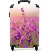 NoBoringSuitcases.com - Lila Handgepäckkoffer - Lila - 55x35x25Handgepäck Koffer 55x35x20 cm, 36L,
