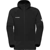 Mammut - Stretch- und strapazierfähige Kletter-Midlayer-Jacke – Herren – Massone ML Hooded Jacket - Massone ML Hooded Jacket Men Black für Herren -