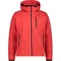 CMP Herren Softshell Jacke Zip Hood 3A01787N-55BE 58 - Ferrari-Nero - 58
