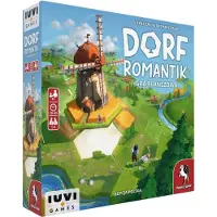 IUVI Dorfromantik Kooperatives Brettspiel mit 104 sechseckigen Spielsteinen und 5 Kisten mit geheimem Inhalt