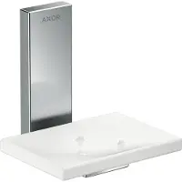 Hansgrohe AXOR UNIVERSAL Rectangular Seifenschale, Metall, Ablage Glas, 42605000, Farbe: Chrom