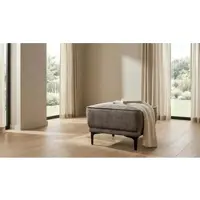 Otto Home Hocker "Oland Chenille Polsterhocker", grau, B:56cm H:45cm T:58cm, 100% Polyester, Hocker, Hocker, passend zur Serie OLAND