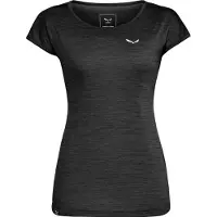Salewa T-Shirt Puez Melange Dry W S/S Tee Damen Black Out Melange-L