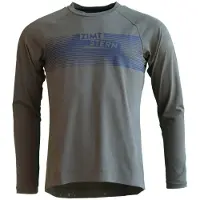 Zimtstern - Spunz Shirt L/S - Radtrikot Gr M grau