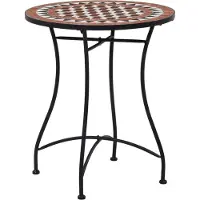 Syfax Bistrotisch Mosaik Keramik Braun 60 cm