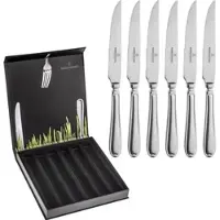 Picard & Wielpütz Solingen Steakmesser "Landhaus Vintage, im Geschenkkarton", silber (silberfarben), B:19,3mm, Edelstahl, PICARD & WIELPÜTZ SOLINGEN, Essmesser, Steakmesser, praktisches Steakmesser-Set