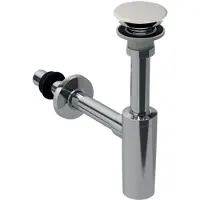 Geberit Waschbeckenablauf für ONE, Siphon, Ventilabdeckung u. Manschette, Abgang horizontal, 151.019.01.1