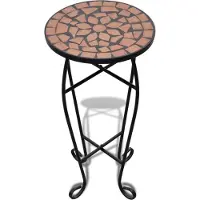 Syfax Beistelltisch Mosaik Terracotta