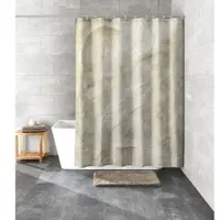 Kleine wolke Duschvorhang "» Art«", beige (natur), B:180cm H:200cm, Polyester, Duschvorhänge, Duschvorhang