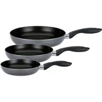 GSW Pfannen-Set "Bratfit", grau, Ø:28cm, Pfannen, Pfannen-Set, mehrfache, pflegeleichte Antihaft-Versiegelung
