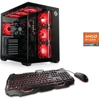 CSL PC "Vitrum Advanced V24518", schwarz, Microsoft Windows 11 Home (64 Bit), 32 GB RAM 1.000 GB SSD, Desktop-PCs, PC