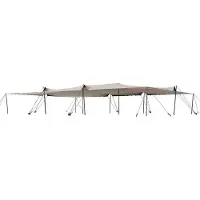 TOOLPORT Professional Stretchzelt 10,5x15m mit Aluminiumgestänge wasserdicht für Events