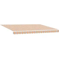 vidaXL Ausziehbare Markise Mehrfarbig 450 x 350 cm Polyester
