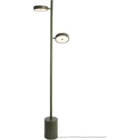 Good&Mojo LED-Stehlampe Okinawa, 2-flg. grün, 146cm, Holz