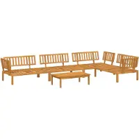 vidaXL 5-tlg. Garten-Sofagarnitur aus Paletten Massivholz Akazie