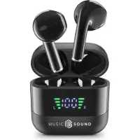 Cellularline Music Sound SPARK, True Wireless Stereo (TWS), Anrufe/Musik, 66 g, Kopfhörer, Schwarz