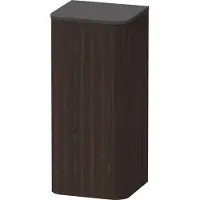 Duravit Happy D.2 Plus Halbhochschrank, 400x880x360 mm, eine Tür, Anschlag rechts, HP1260R6969, Farbe: Nussbaum gebürstet Echtholzfurnier