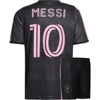 Kingdo Miami Fußball Trikot Set Messi Auswärts - 2024-2025 - Kinder und Erwachsene - S